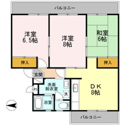 アビタシオン仁川の物件間取画像